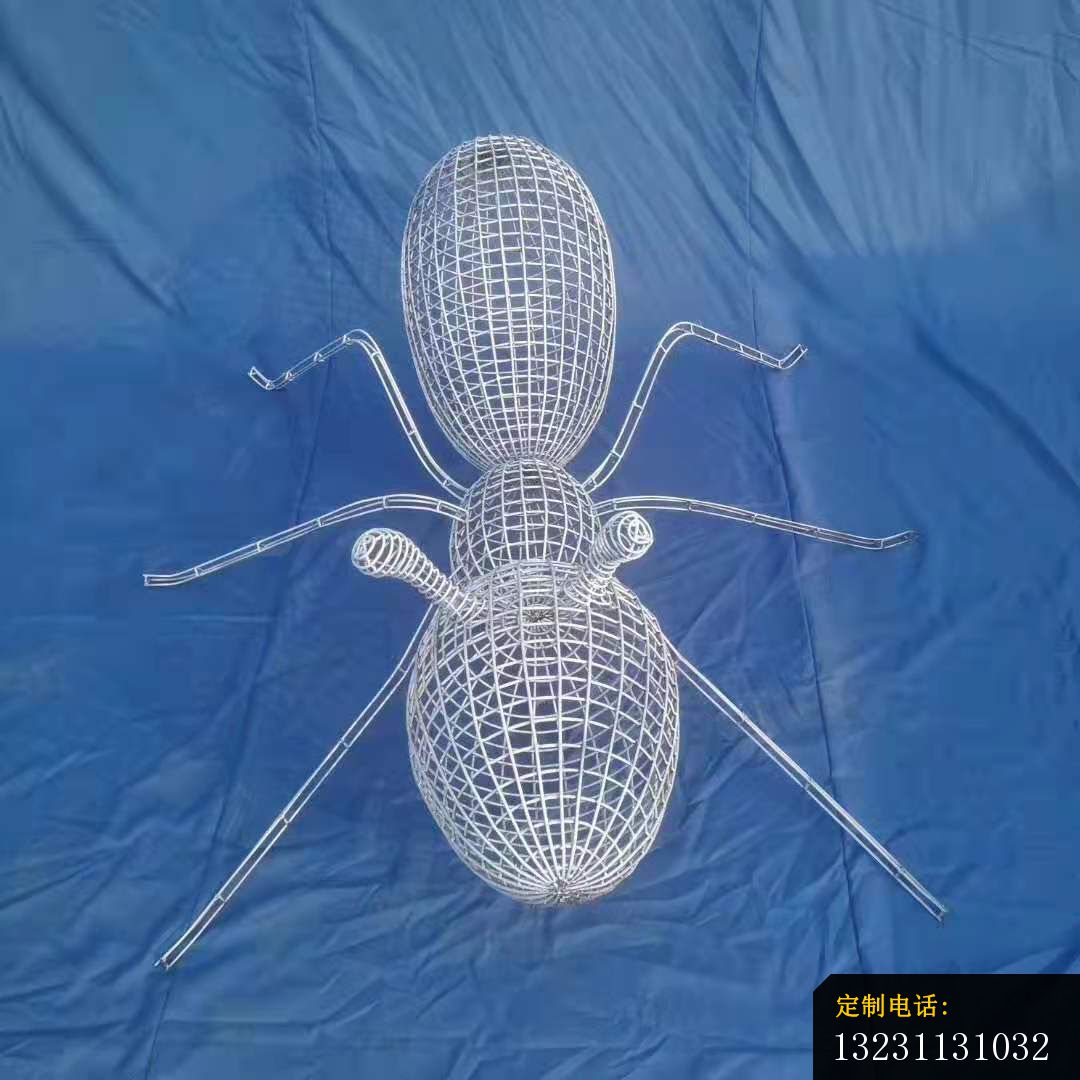 不锈钢镂空蚂蚁雕塑广场公园景观昆虫雕塑 (6)_1080*1080
