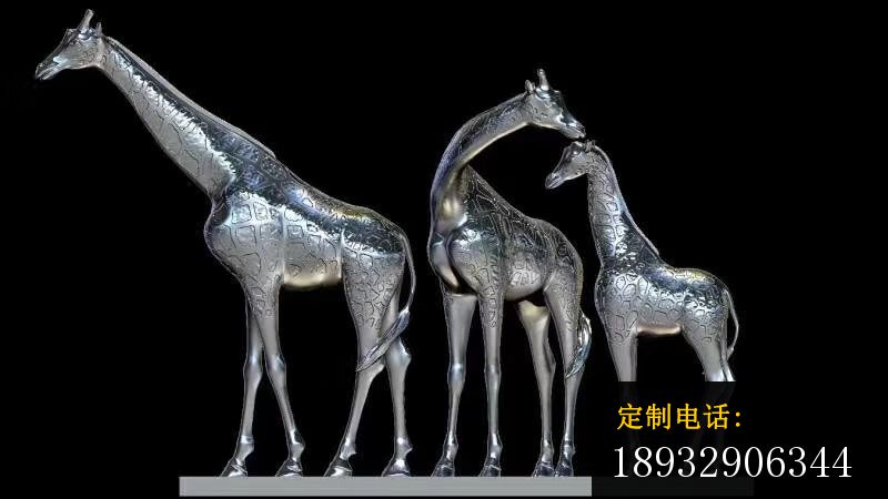 不锈钢长颈鹿雕塑_800*450