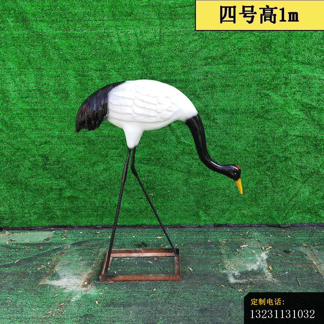 玻璃钢仙鹤雕塑公园动物景观雕塑 (6)_1080*1080