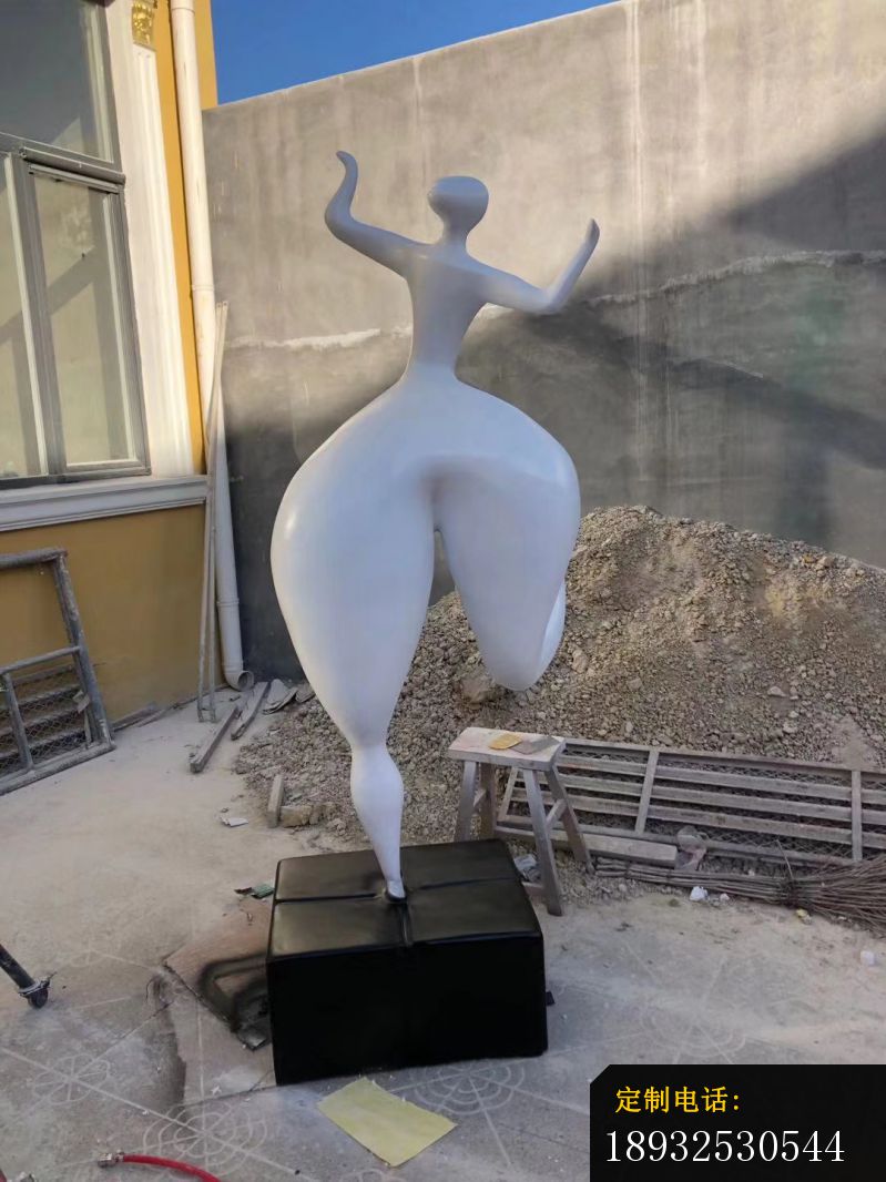 玻璃钢抽象孕妇人物雕塑_799*1066