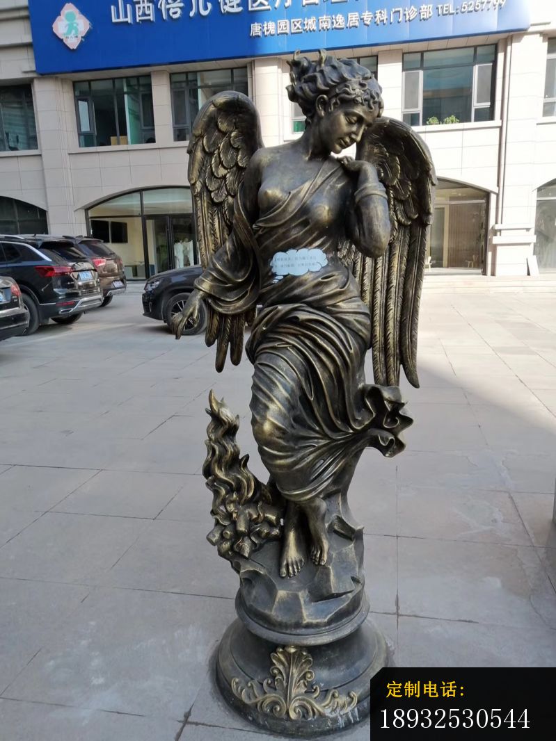 铜雕西方天使人物雕塑_799*1066