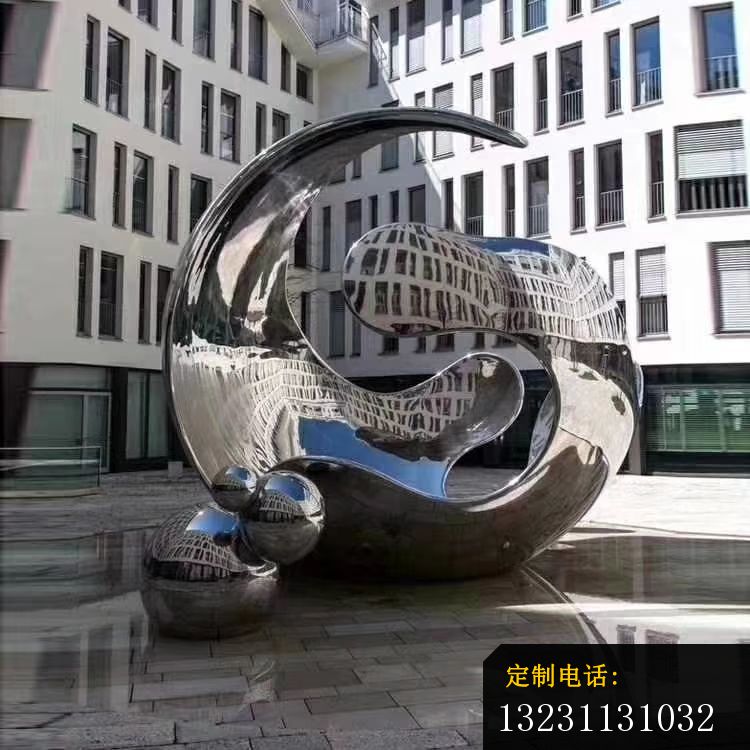 不锈钢抽象创意雕塑城市大型不锈钢雕塑 (1)_750*750