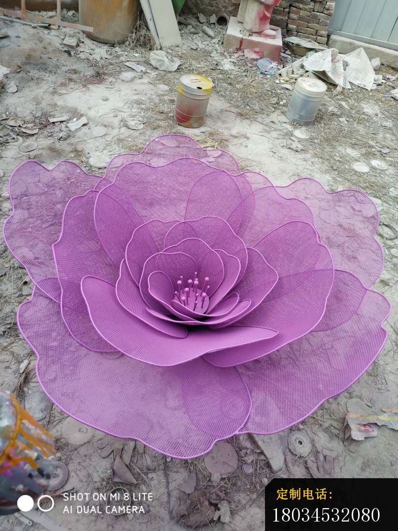 不锈钢紫色花朵雕塑户外摆件 (2)_799*1066