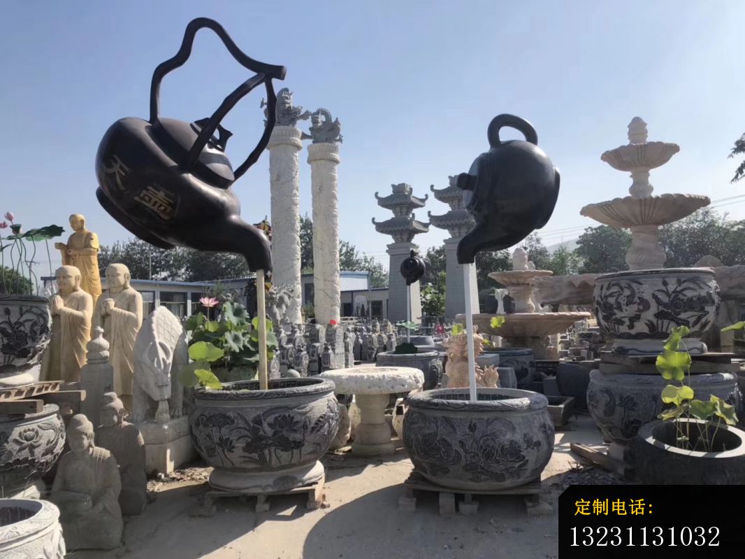 玻璃钢天壶喷泉雕塑广场公园大型流水景观雕塑 (5)_1066*799