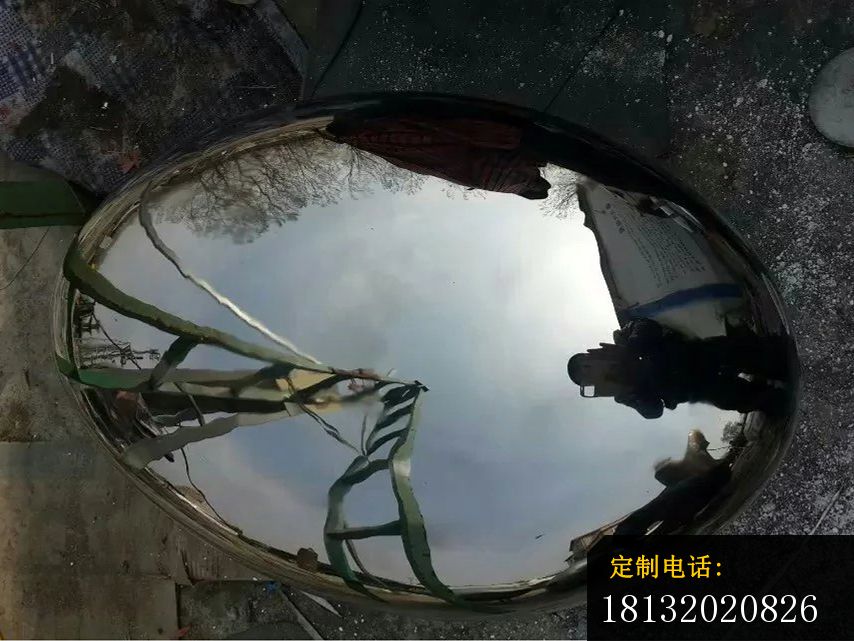 不锈钢蛋雕塑，不锈钢鸡蛋雕塑 (2)_854*641