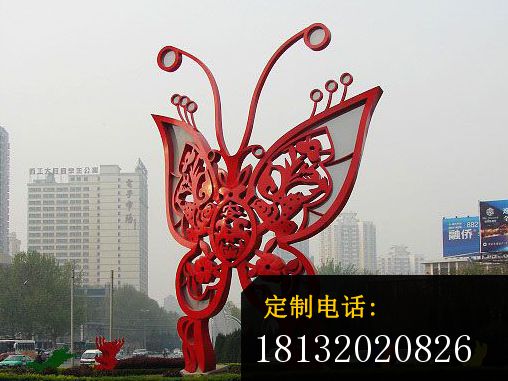 不锈钢蝴蝶雕塑，广场蝴蝶不锈钢雕塑 (1)_508*381