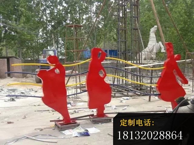 不锈钢剪纸雕塑，广场不锈钢雕塑 (10)_640*480