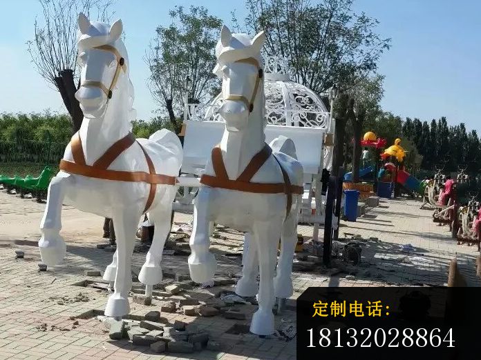 不锈钢马车雕塑，公园不锈钢马车雕塑 (1)_696*522