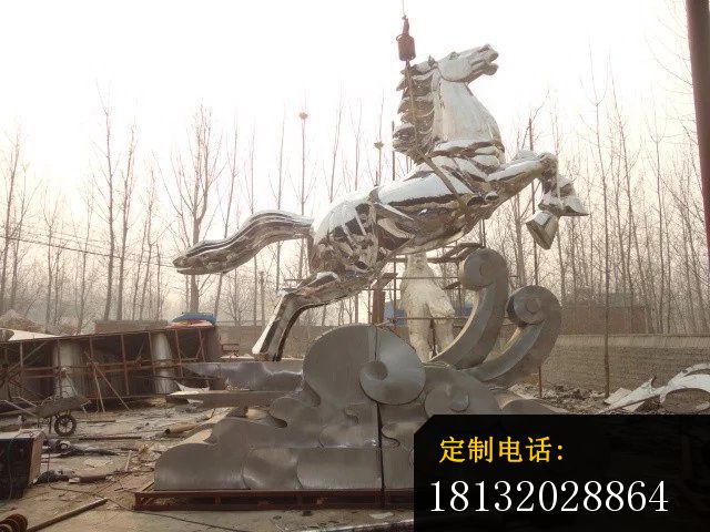 不锈钢马雕塑，不锈钢飞马雕塑_640*480