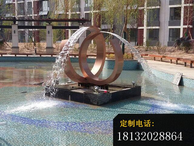 不锈钢喷泉雕塑，公园不锈钢雕塑_640*480