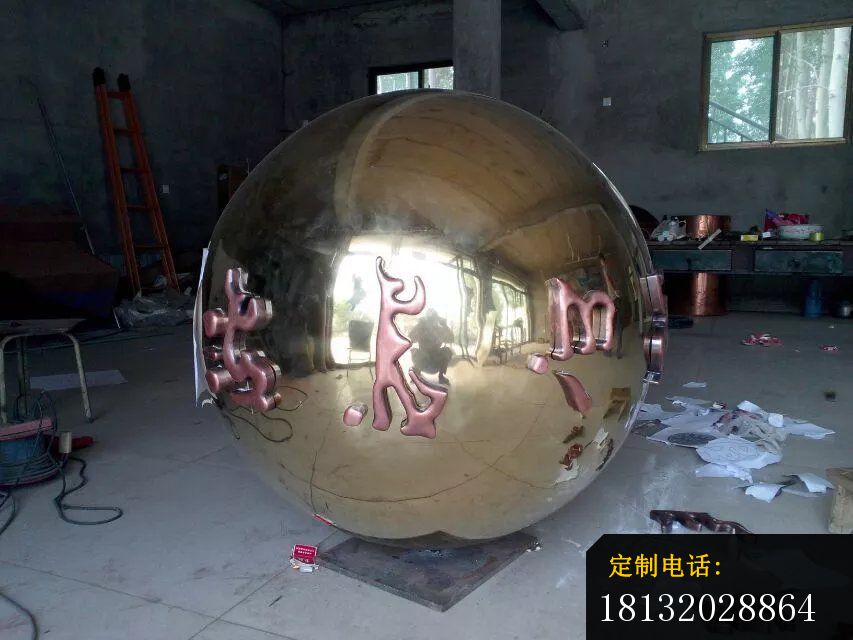 不锈钢球雕塑，广场不锈钢雕塑_853*640
