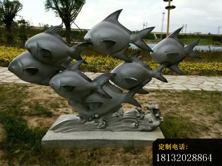 不锈钢鱼雕塑，公园不锈钢鱼雕塑_853*640