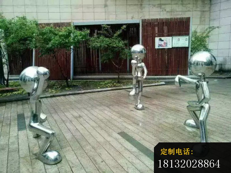 不锈钢儿童雕塑，公园人物雕塑_800*599