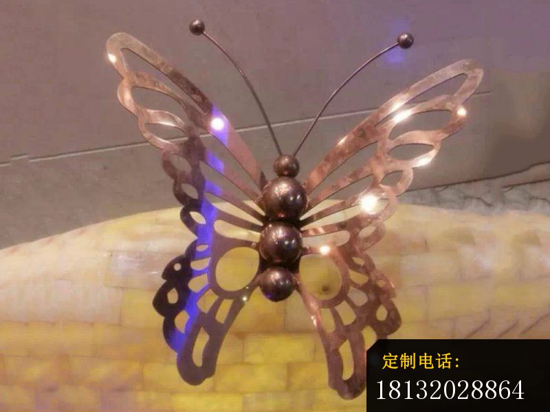 不锈钢蝴蝶雕塑，公园蝴蝶不锈钢雕塑_800*600