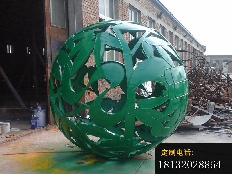 不锈钢镂空球雕塑，学校不锈钢景观球 (6)_800*600