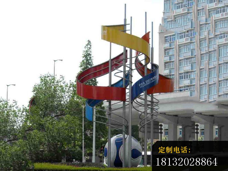 不锈钢足球雕塑，广场足球不锈钢雕塑_800*600