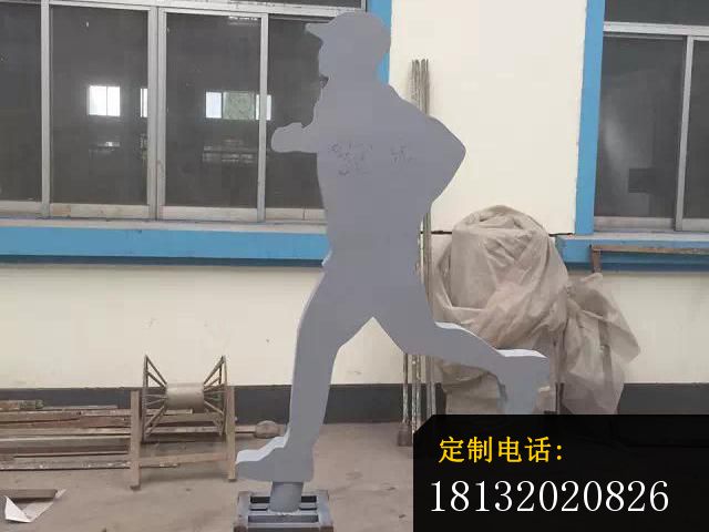 不锈钢跑步雕塑，广场不锈钢运动雕塑 (1)_640*480