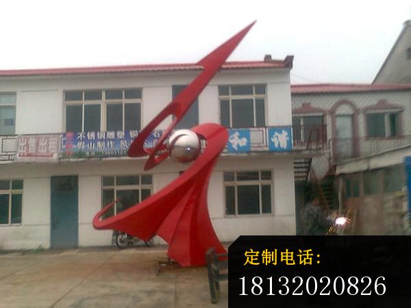 不锈钢未来之星雕塑，不锈钢腾飞雕塑_600*450