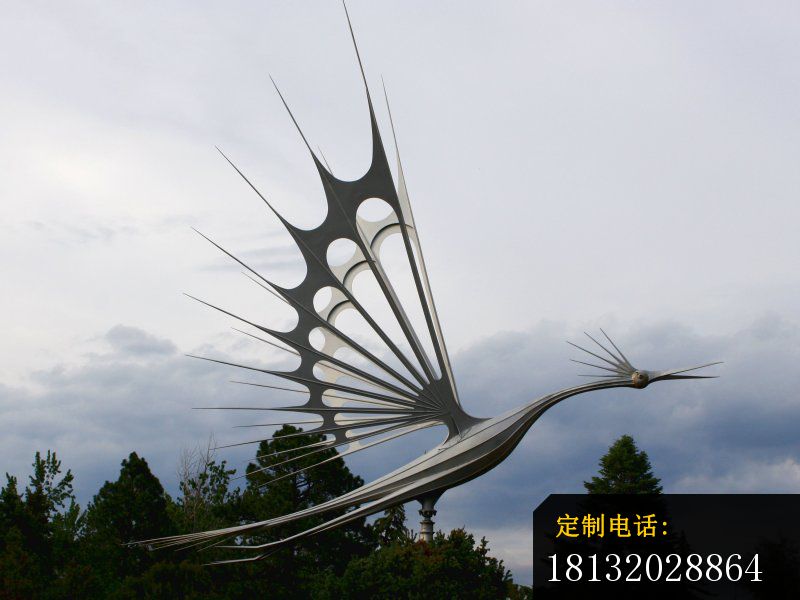 不锈钢抽象雕塑鸟雕塑_800*600