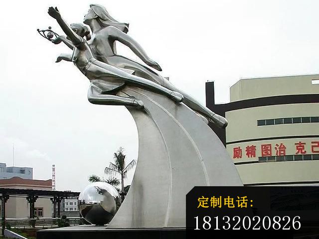 不锈钢希望雕塑，校园不锈钢雕塑 (1)_640*480