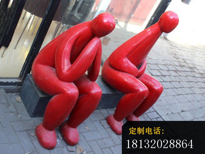不锈钢抽象人物雕塑，不锈钢广场抽象雕塑_658*493