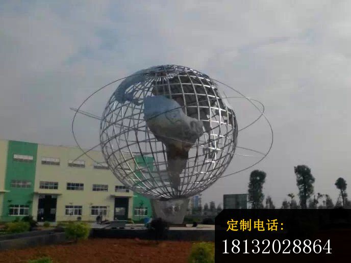不锈钢地球仪雕塑地球雕塑_688*516