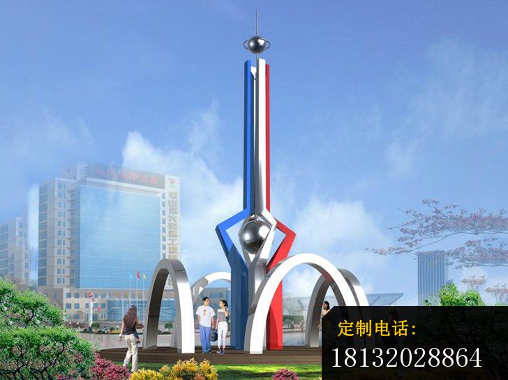 不锈钢雕塑升华，大型广场不锈钢雕塑_728*545