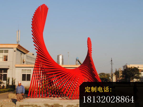 不锈钢雕塑旋律雕塑，不锈钢广场雕塑_600*450
