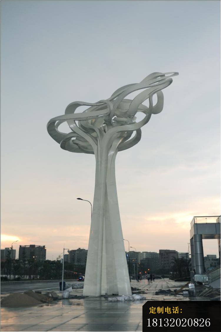 不锈钢祥云雕塑商业街标志雕塑 (2)_751*1127