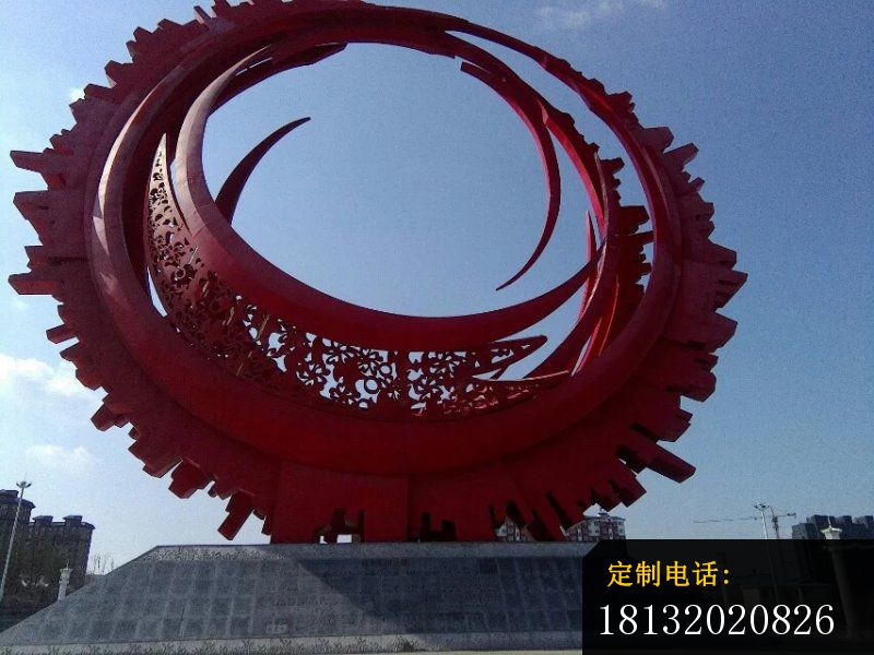 齿轮圆盘雕塑广场不锈钢雕塑 (2)_800*600