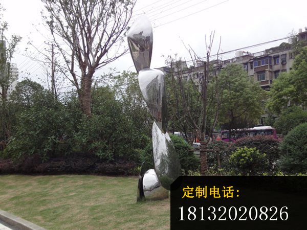 抽象景观雕塑不锈钢公园雕塑 (1)_600*450