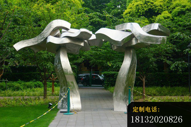 抽象扭曲雕塑公园不锈钢雕塑_800*534