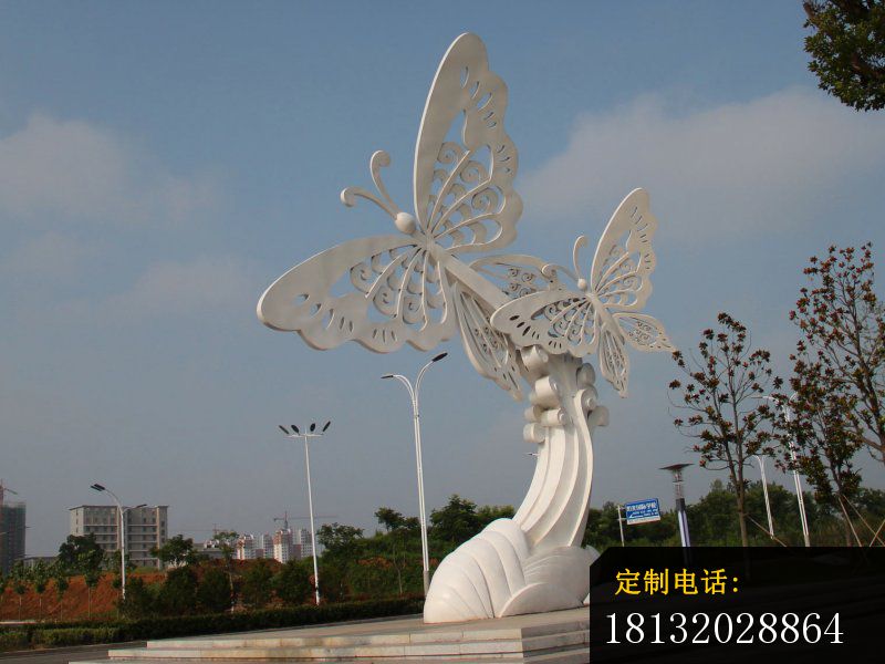 不锈钢蝴蝶雕塑，不锈钢广场雕塑_800*600