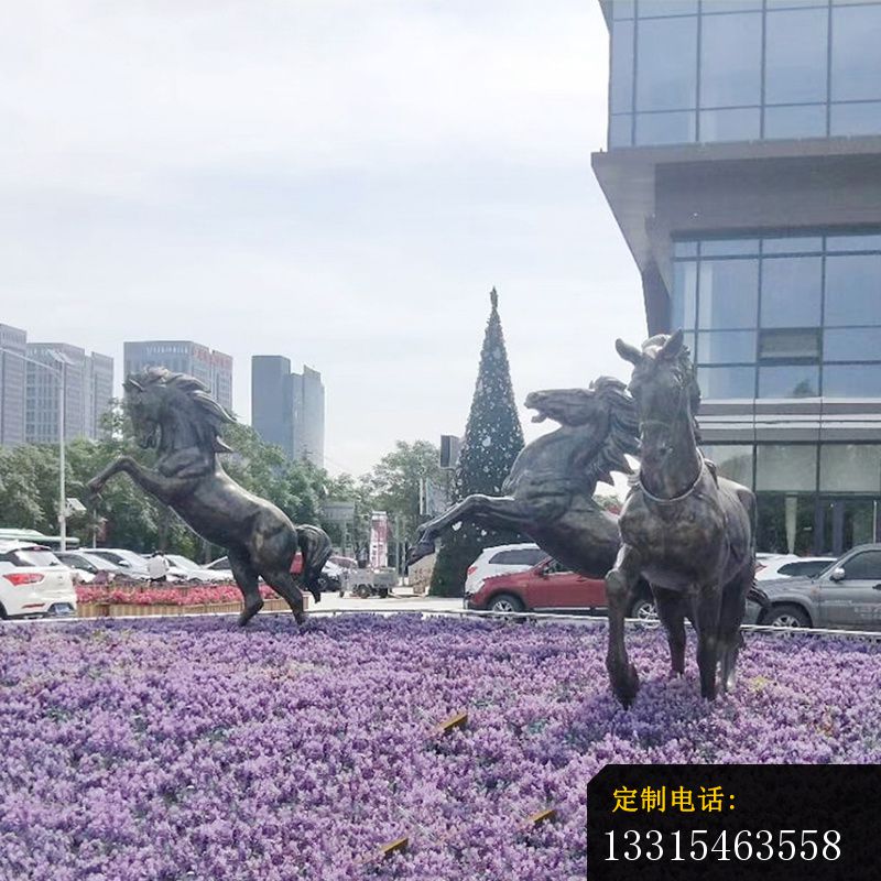 奔跑的马铜雕，广场动物铜雕_800*800
