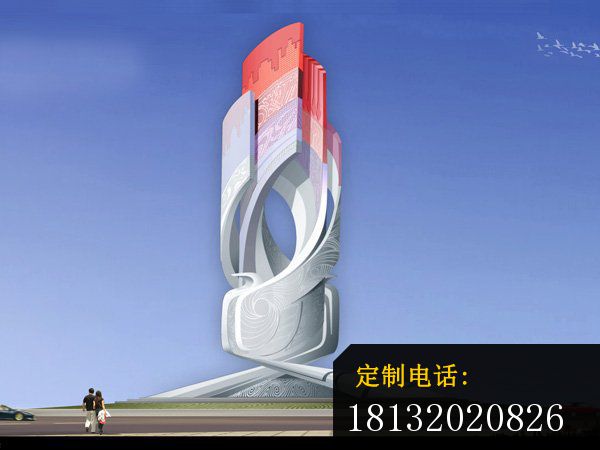欢歌盛世雕塑大型广场不锈钢雕塑_600*450