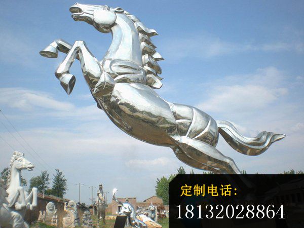 不锈钢马雕塑，不锈钢广场马雕塑_600*450