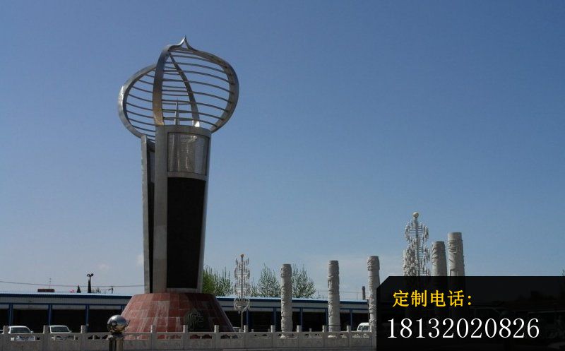 火炬形雕塑不锈钢企业雕塑_800*497