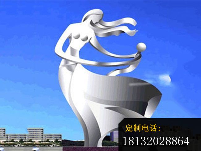 不锈钢母爱雕塑，不锈钢人物雕塑_650*488