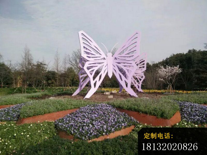 旅游区蝴蝶雕塑景观不锈钢雕塑_800*599