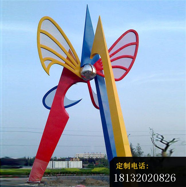 五彩世界雕塑大型不锈钢广场雕塑_650*655