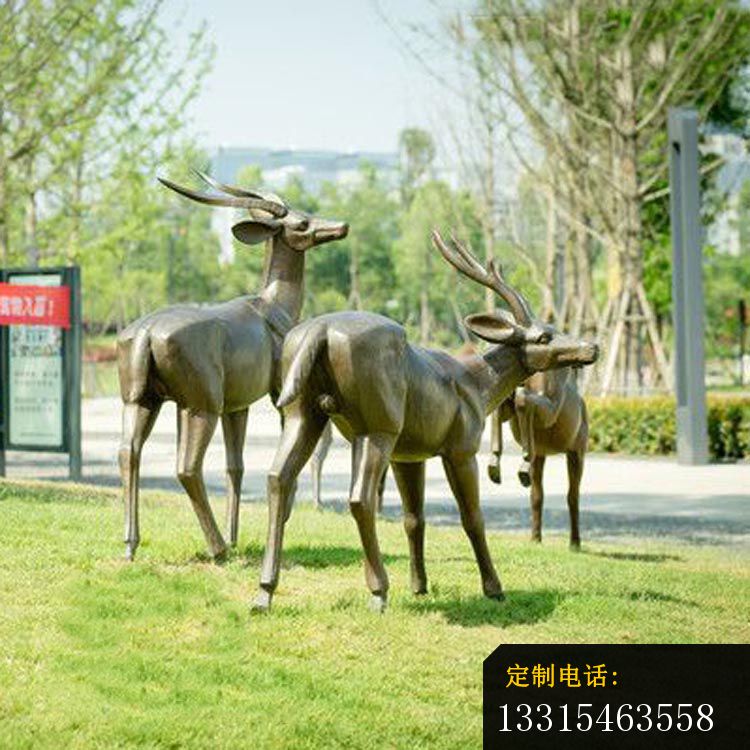 藏羚羊铜雕 公园动物铜雕_750*750