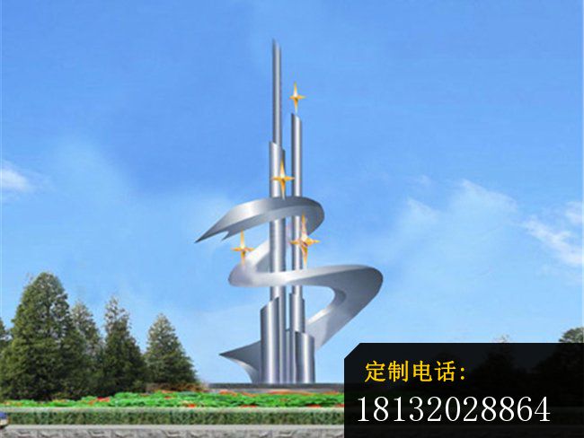 不锈钢希望之星，不锈钢学校雕塑_650*488