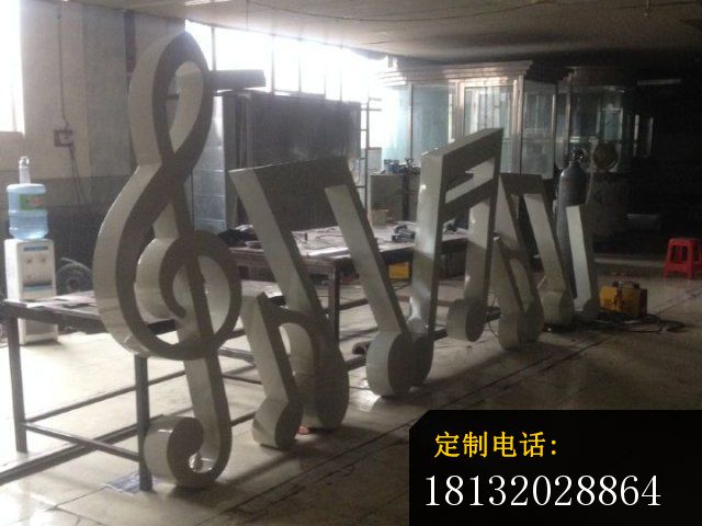 不锈钢音符雕塑，广场音乐符号不锈钢雕塑 (2)_640*480