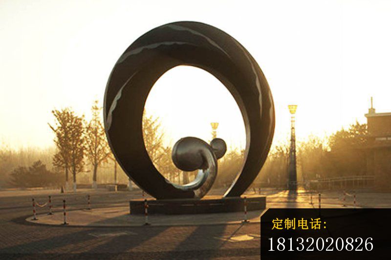 不锈钢抽象海浪雕塑 公园景观雕塑 (4)_800*533