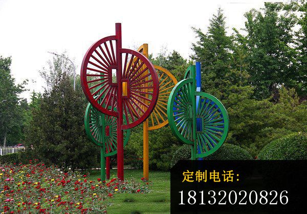 不锈钢抽象景观雕塑  公园不锈钢雕塑_600*420