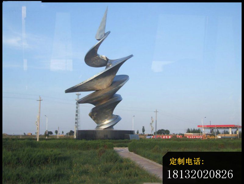 不锈钢抽象龙卷风雕塑  不锈钢抽象雕塑  广场不锈钢雕塑_800*603