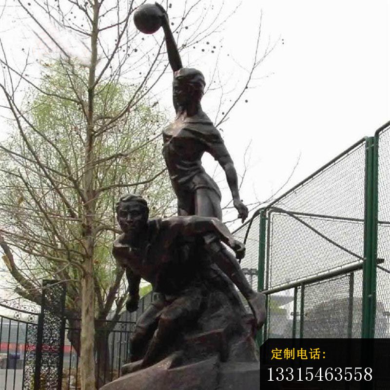 打篮球的运动员铜雕 公园人物铜雕 (2)_800*800