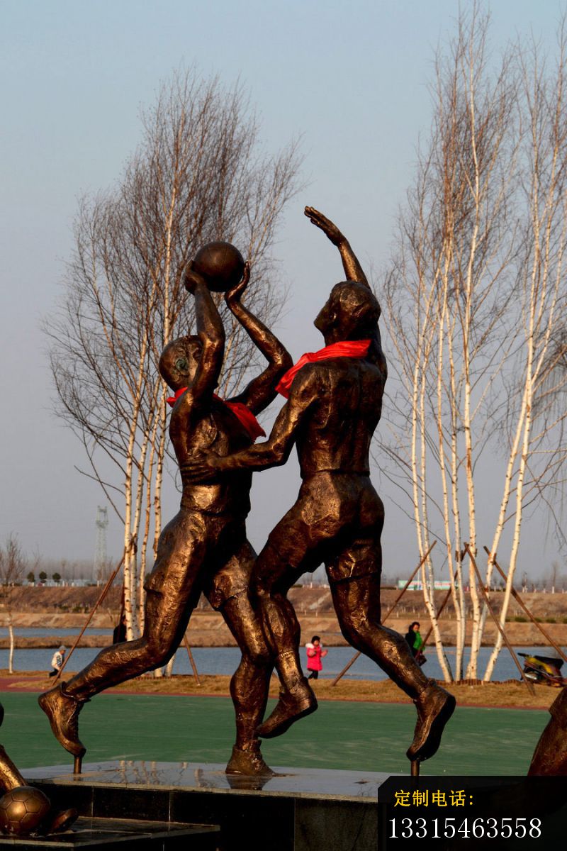 打篮球铜雕，公园人物铜雕 (2)_800*1200