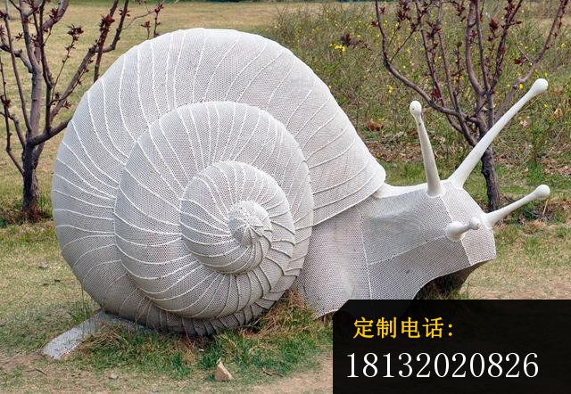 不锈钢抽象蜗牛 动物不锈钢雕塑_640*442