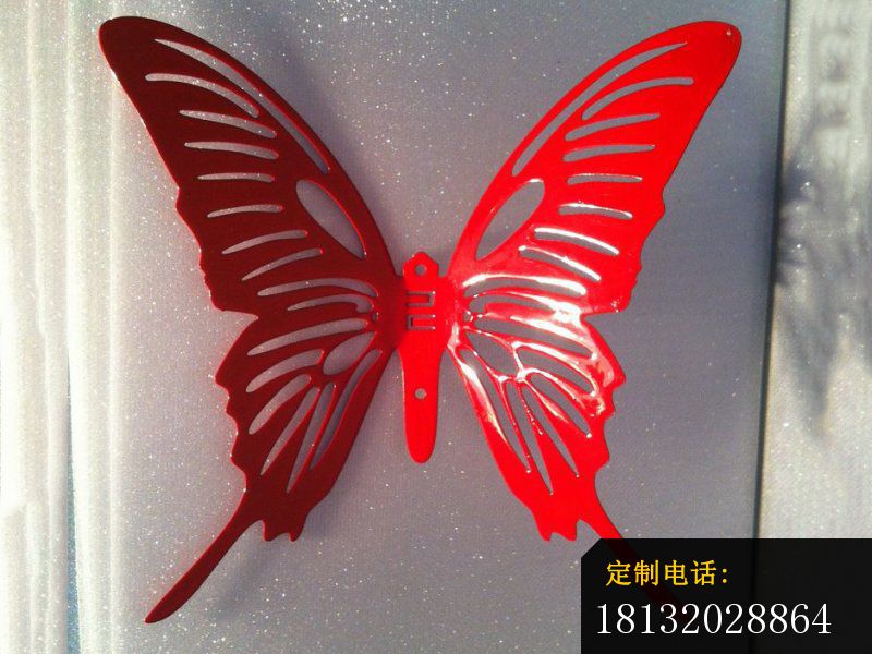蝴蝶雕塑不锈钢，不锈钢片蝴蝶雕塑_800*600